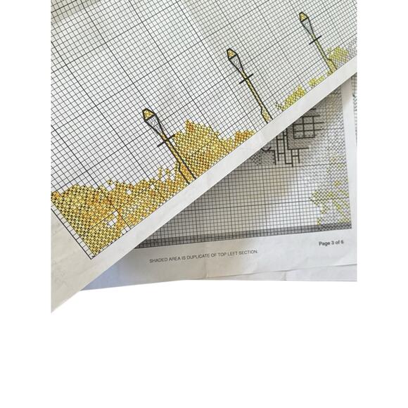 Thomas Kinkade Lamplight Bridge Cross Stitch Kit #50925 Started VTG 1996 READ - Picture 4 of 8